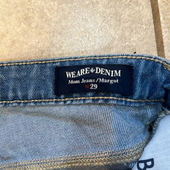 Buffalo David Bitton Margo Patched Mended Mom Jeans 29 - Picture 4 of 9